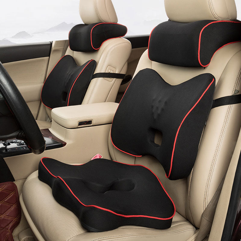 Car Seat Cushion Memory Foam Seat Pad Sciatica Lower Back Pain Relief  Automotive