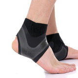 Adjustable Ankle Support Compression Sleeve - Anti-Spinning Elastic & Breathable Support Brace