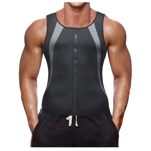 Mens Slimming Body Shaper Vest Compression Sauna Sweat Waist Trainer C –  VistaHue
