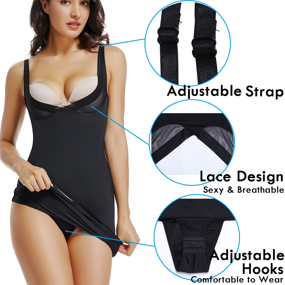 Corset Dress & Weight Trainer Body Shaper - Tummy Control Slip - Slimm –  VistaHue