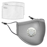 High Quality Pima Cotton Face Mask - Breathable and Washable - Replaceable Carbon Filter - Exhalation Vent
