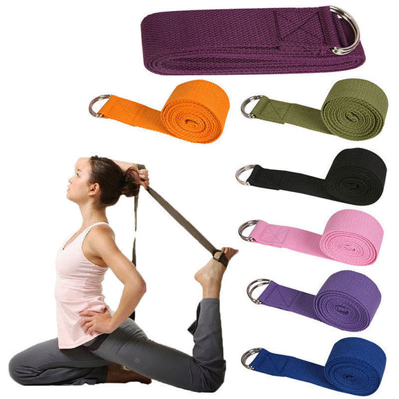 180CM Sport Yoga Stretch Strap Belt Gym Waist Leg Fitness Adjustable Belt Yoga Training Fitness Accessories Sporting Tools