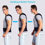 Magnetic Therapy Adjustable Posture Corrector Brace - Shoulder & Back Support Belt