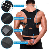 Adjustable Magnetic Posture Corrector and Back Brace - Universal Fit