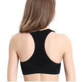 Breathable Racerback Sports Bra - Padded Athletic Top - Padded Seamless High Impact Support for Yoga Gym Workout Fitness