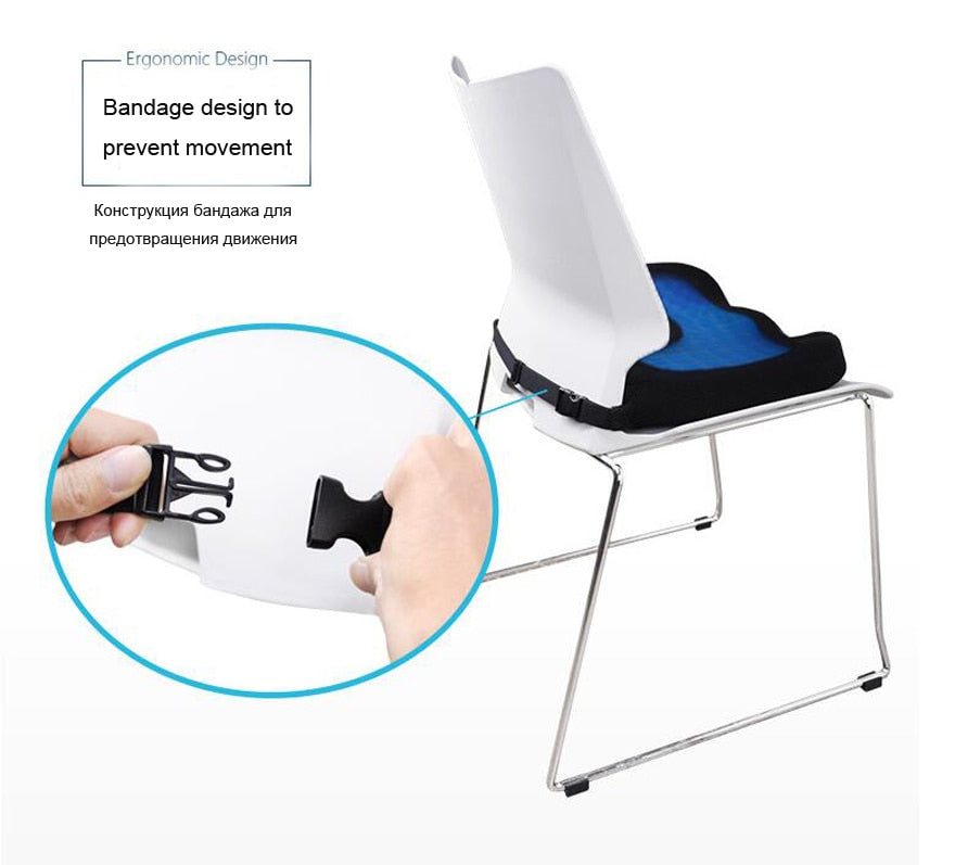 Silicone Gel Coccyx Seat Cushion - for Office / Chair / Car / Wheelcha –  VistaHue