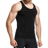 Men's Slimming Body Compression Shapewear Tank Style T-Shirt & Posture Corrector - Abdomen Slimmer