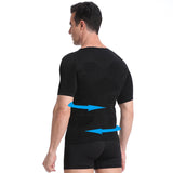 Classic Fit Men's Body Toning & Slimming T-Shirt - Compression Body Shaper & Control Undershirt
