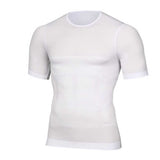 Men's Compression Shirt Slimming Short Sleeve Baselayer Body Shaper Workout T-Shirt Cool Dry Shapewear Undershirt