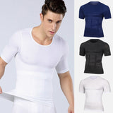 Men's Slimming Body-Shaper Compression & Posture Correcting T-Shirt